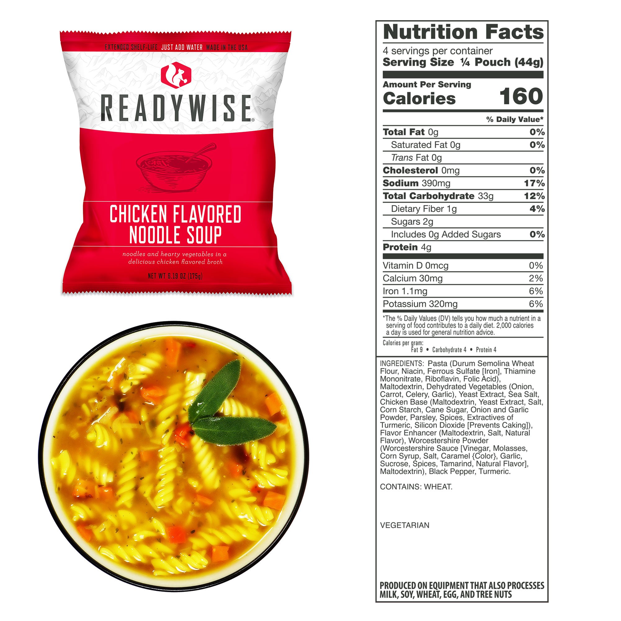 ReadyWise Food Supply | Gefriergetrocknete Lebensmittel | Mahlzeitenpaket | 6580g - 6