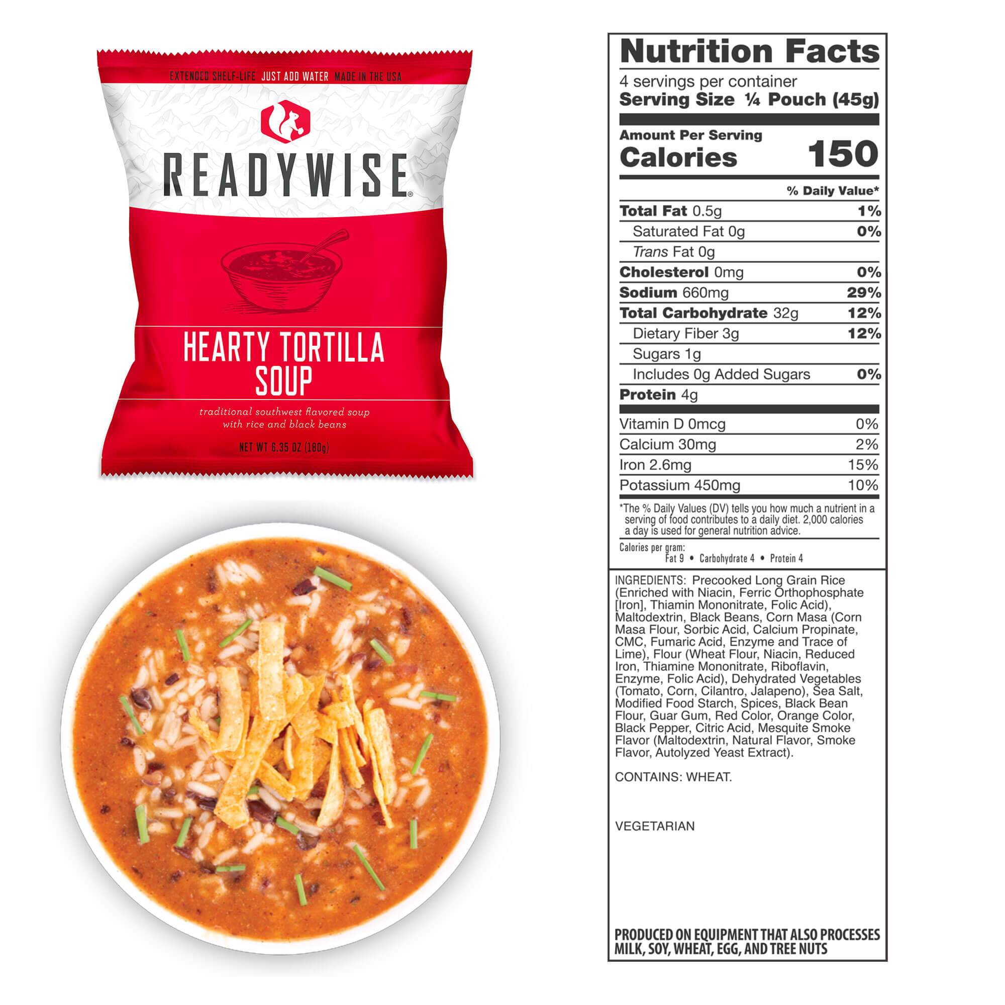 ReadyWise Food Supply | Gefriergetrocknete Lebensmittel | Mahlzeitenpaket | 6580g - 8