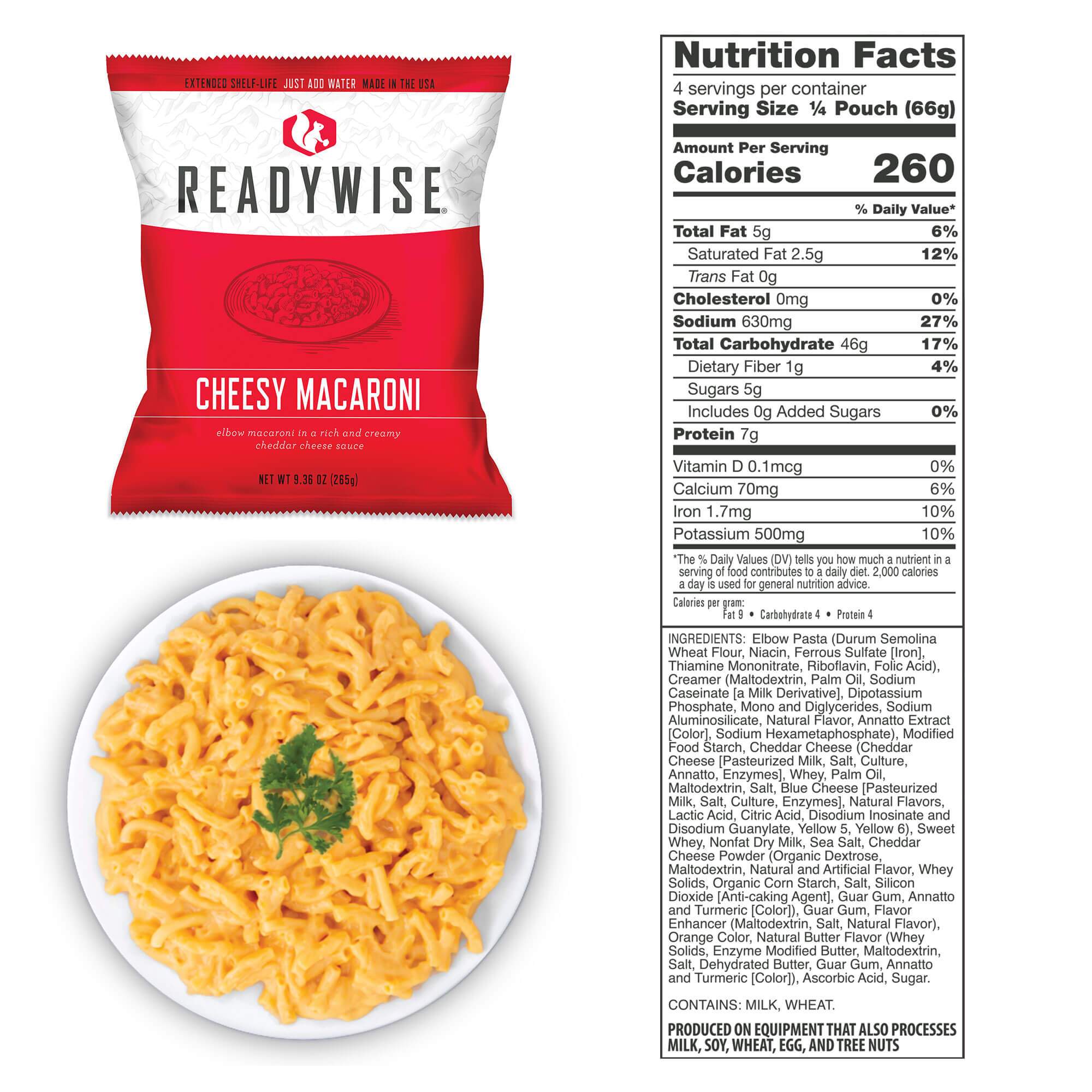 ReadyWise Food Supply | Gefriergetrocknete Lebensmittel | Mahlzeitenpaket | 6580g - 14