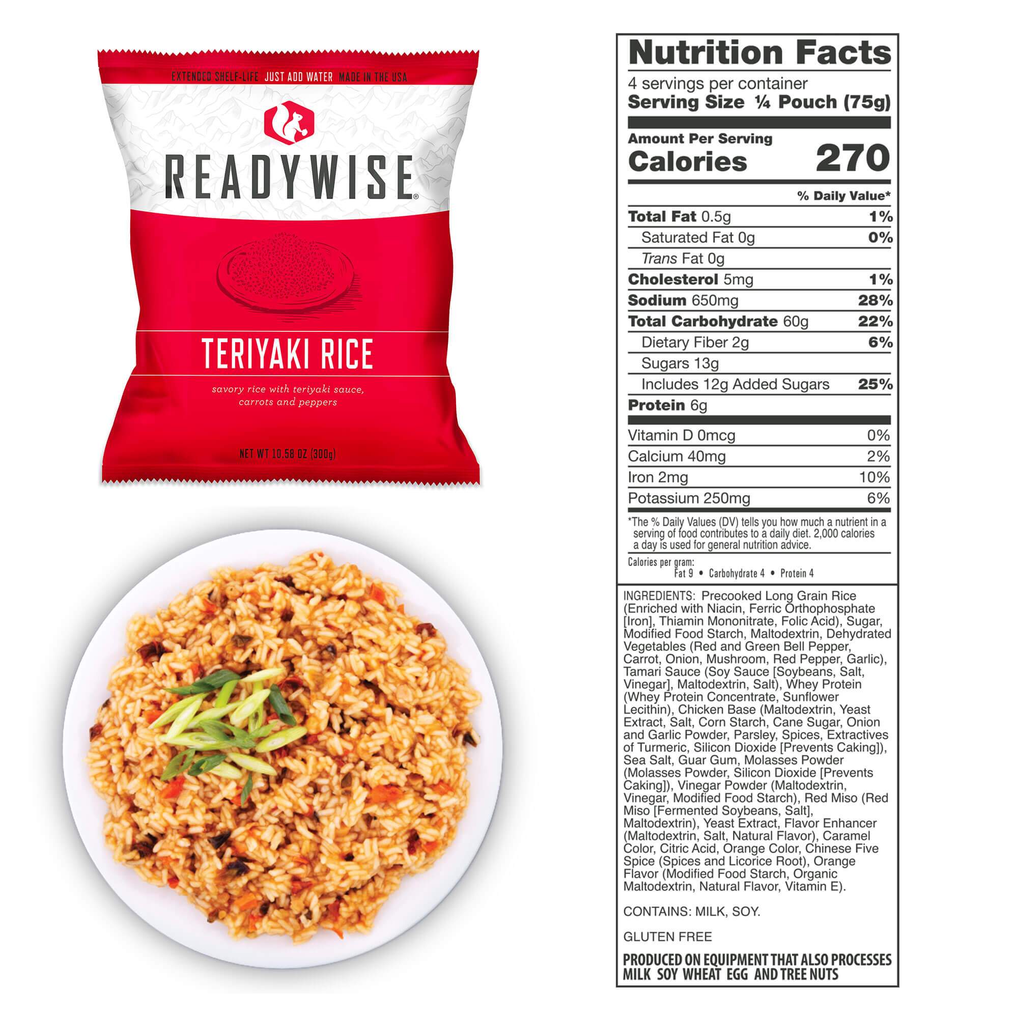 ReadyWise Food Supply | Gefriergetrocknete Lebensmittel | Mahlzeitenpaket | 6580g - 10