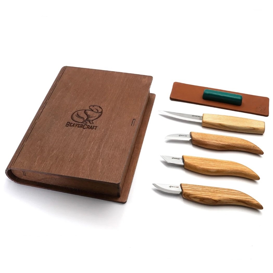 BeaverCraft Träsnidarknivset S07 Book