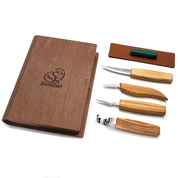 BeaverCraft Treskjærerknivsett S09 Bok