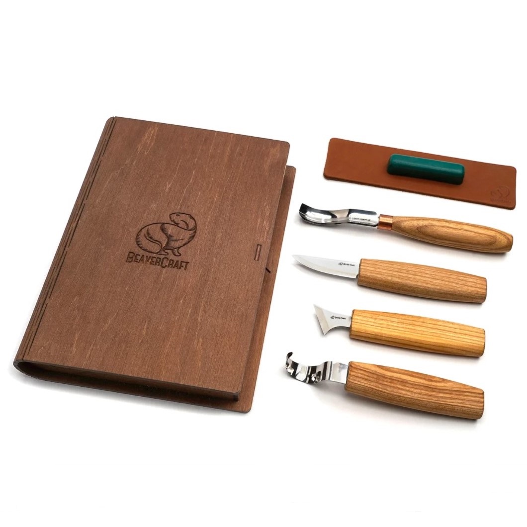 BeaverCraft Träsnidarknivset S19 Book