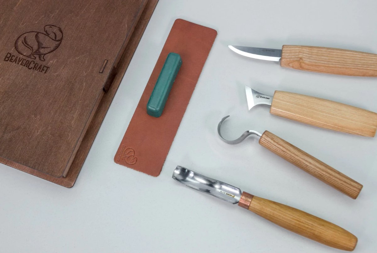 BeaverCraft Treskjærerknivsett S19 Bok - 3