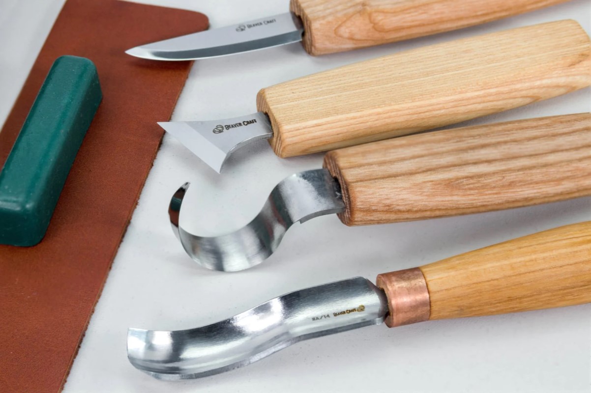 BeaverCraft Treskjærerknivsett S19 Bok - 4