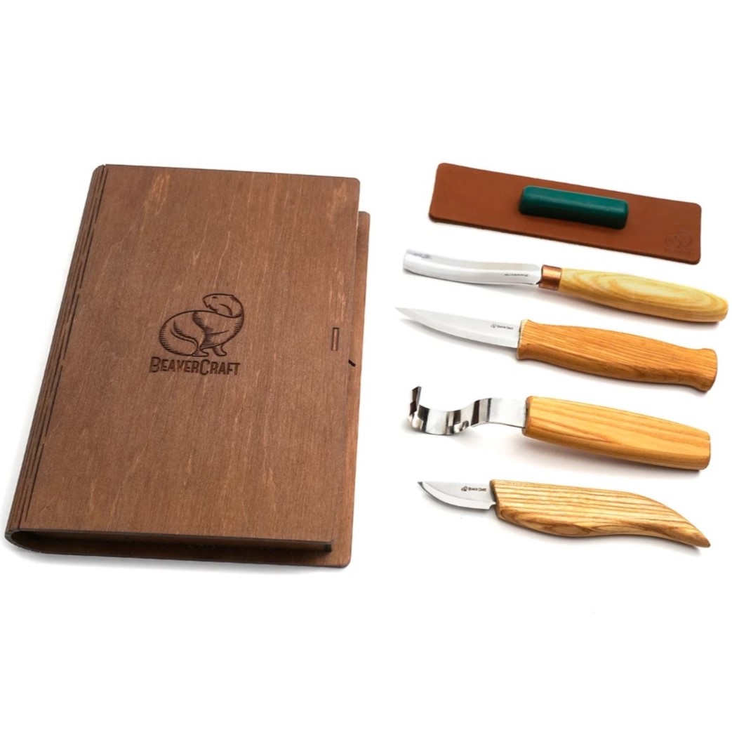 BeaverCraft Treskjærerknivsett S43 Bok