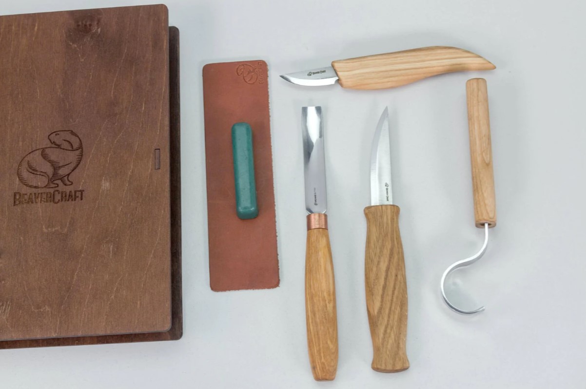 BeaverCraft Treskjærerknivsett S43 Bok - 3