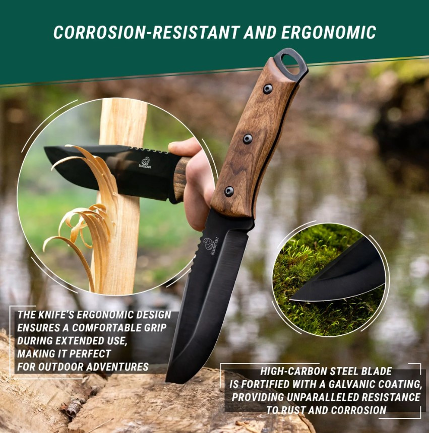 BeaverCraft Bushcraft Knife BSH4 - 4
