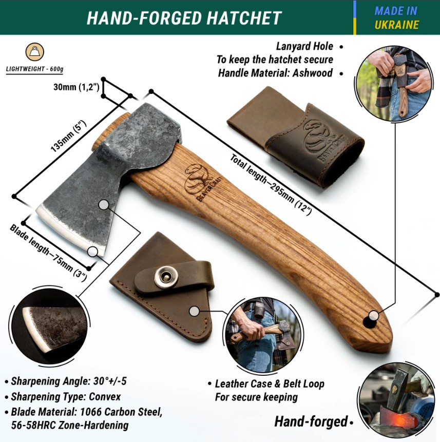 BeaverCraft Hatchet AX1 - 2