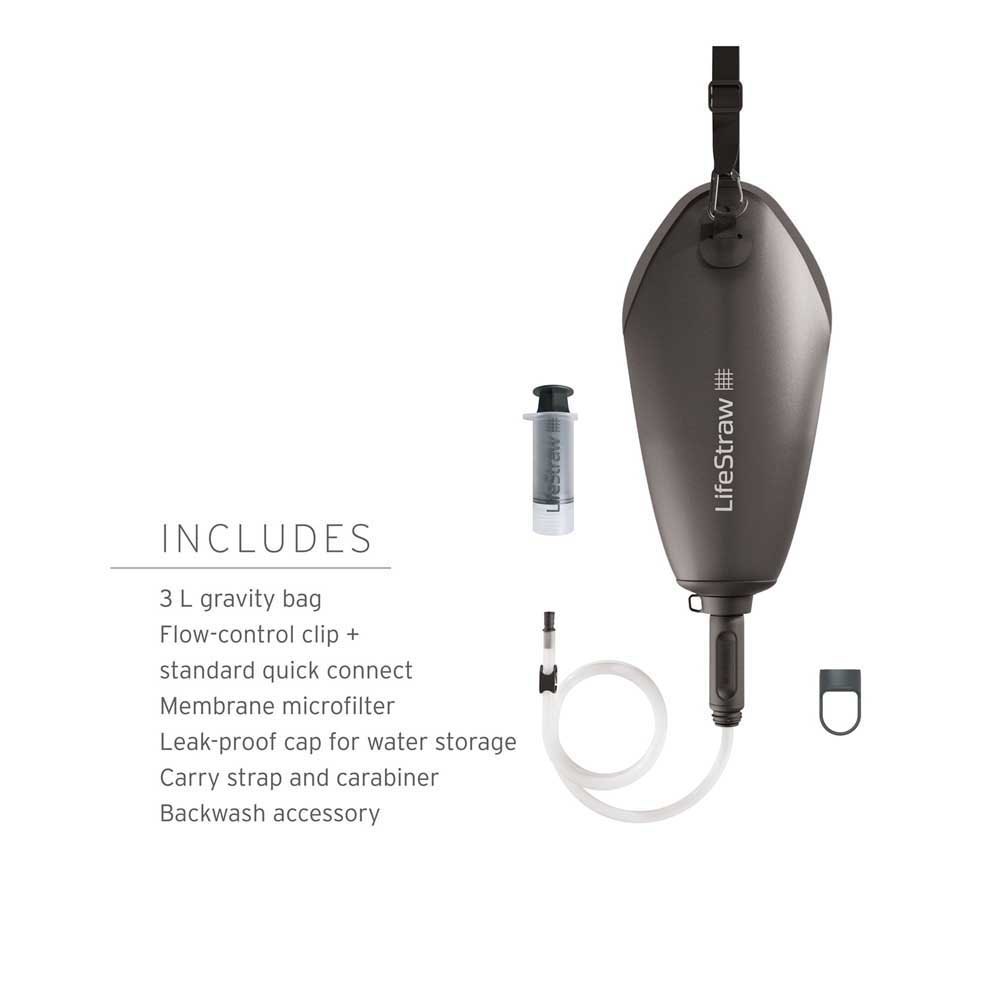 Lifestraw Peak Gravity 3L mørkegrå | vandfiltre - 3