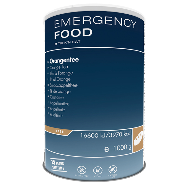 Emergency Food | Orange Tea | Frystorkad mat | 1000g