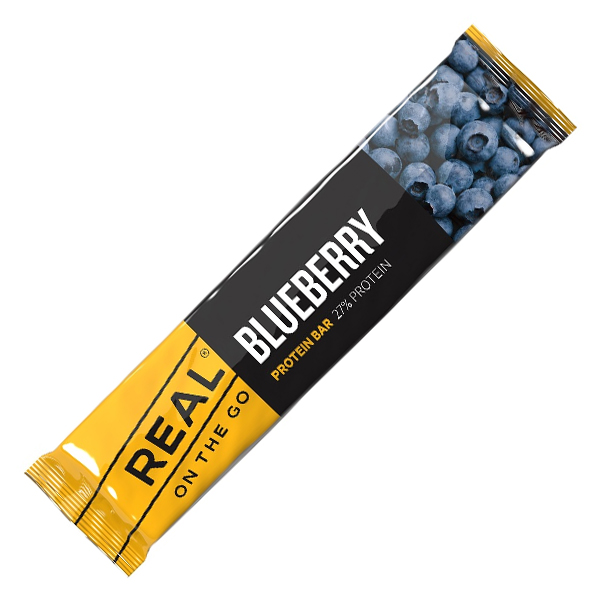 Real On The Go blueberry and blackberry Proteinbar | 40g
