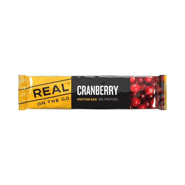 Real On The Go Cranberry Protein Bar | 40g