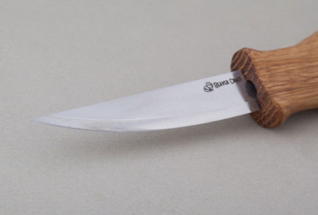 BeaverCraft Sløydkniv med håndtak av eik C4 - 2