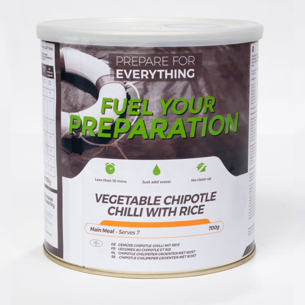 Fuel Your Preparation | Vegetable Chilli with Rice Frystorkad mat | 700g