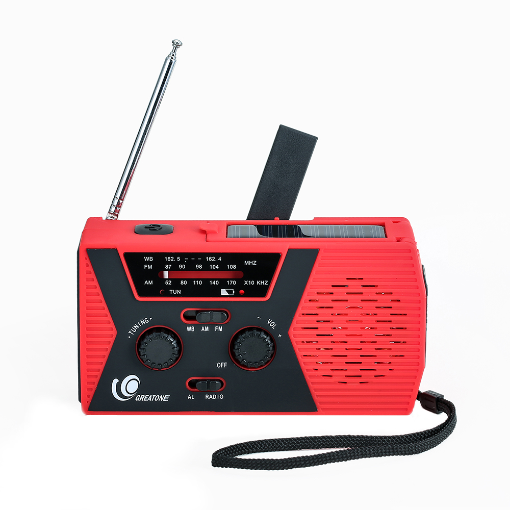 Vevradio HY-018 | Solceller |  Powerbank 2000 mAh |Nödradio - 2