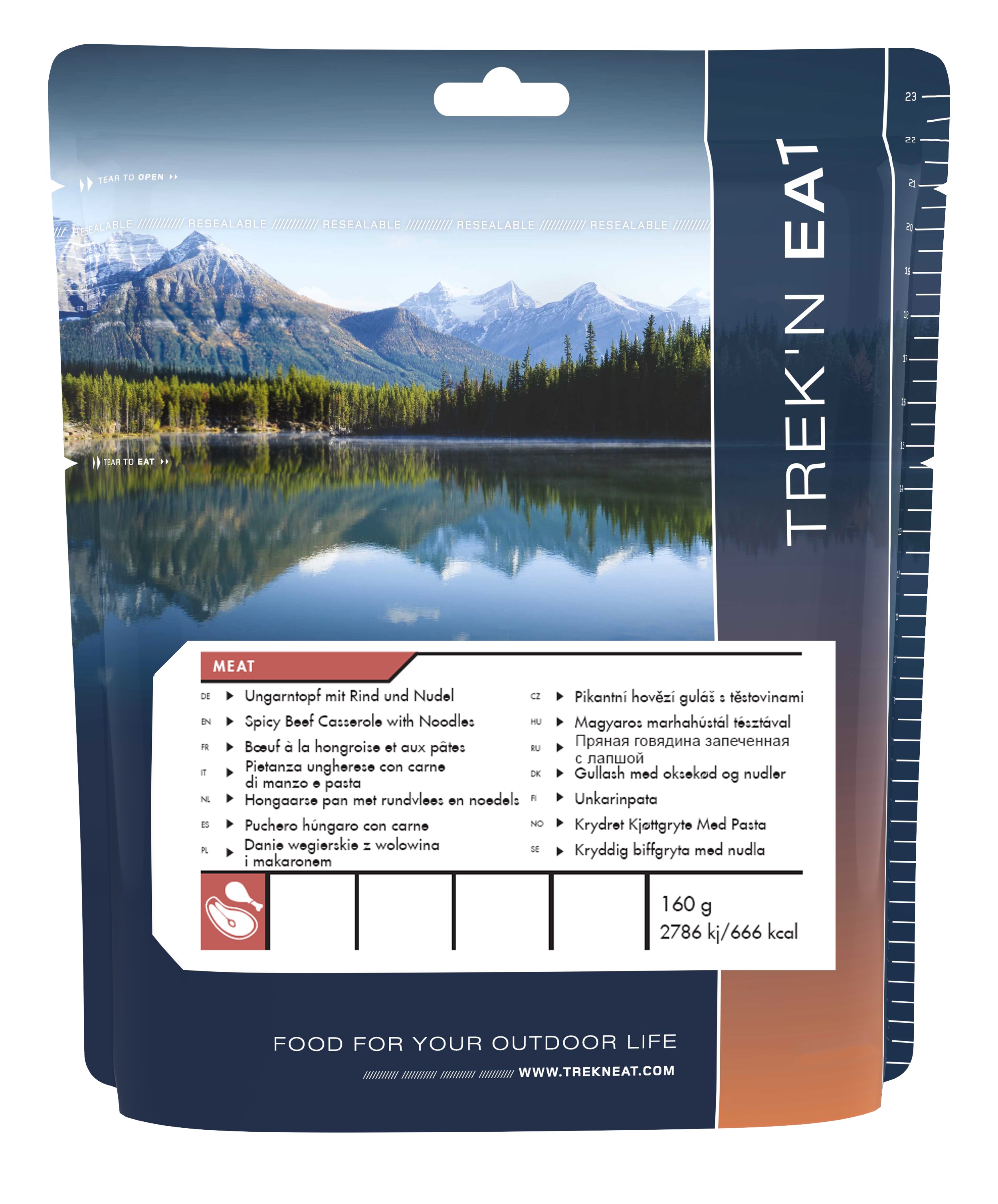Trek`n Eat | Spicy Beef Casserole with Noodles | Frystorkad mat | 160g