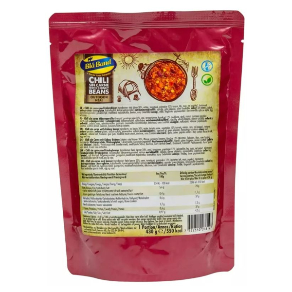 Blå Band | Chili sin carne with kidney beans| MRE | 430g