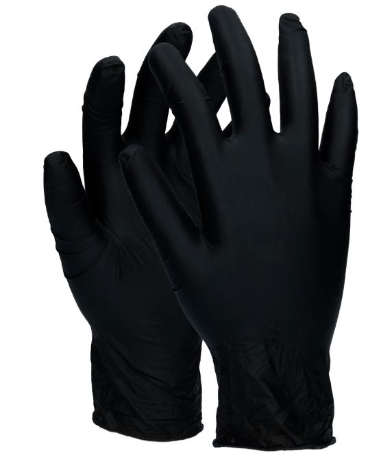 Nitrilhandskar Puderfri Large 200 st svarta