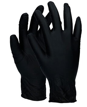 Nitrile Gloves Powder Free Large 200 pcs Black