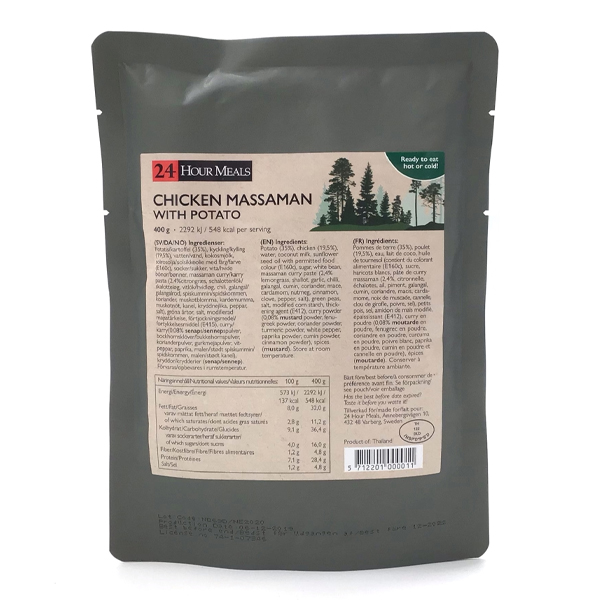 24 Hour Meals | Chicken Massaman potato | MRE | 400g