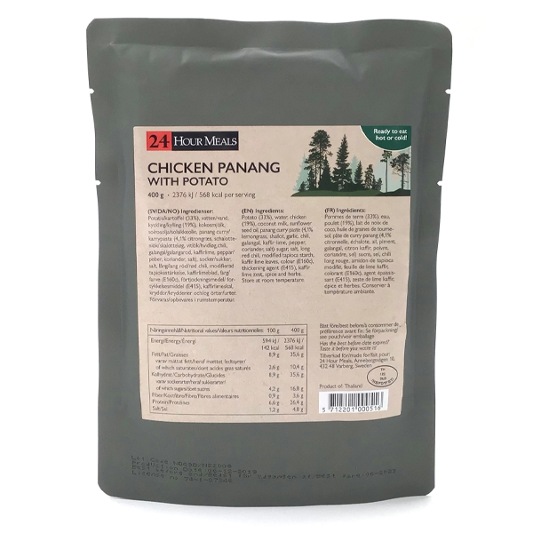 24 Hour Meals | Chicken Panang with potatoes | MRE | 400g