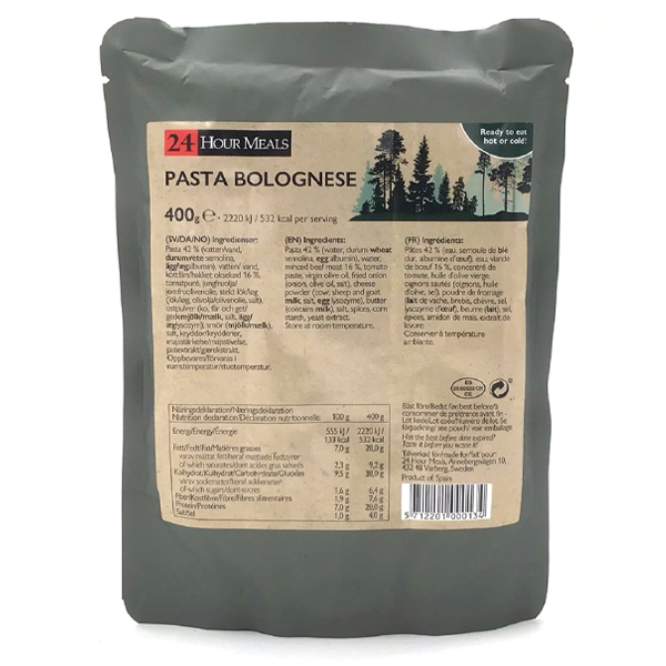 24 Hour Meals | Pasta Bolognese | MRE | 400g