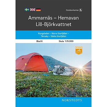 Outdoorkartan Ammarnäs Hemavan Lill-Björkvattnet