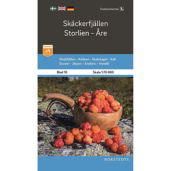 Outdoorkartan Skäckerfjällen Storlien Åre