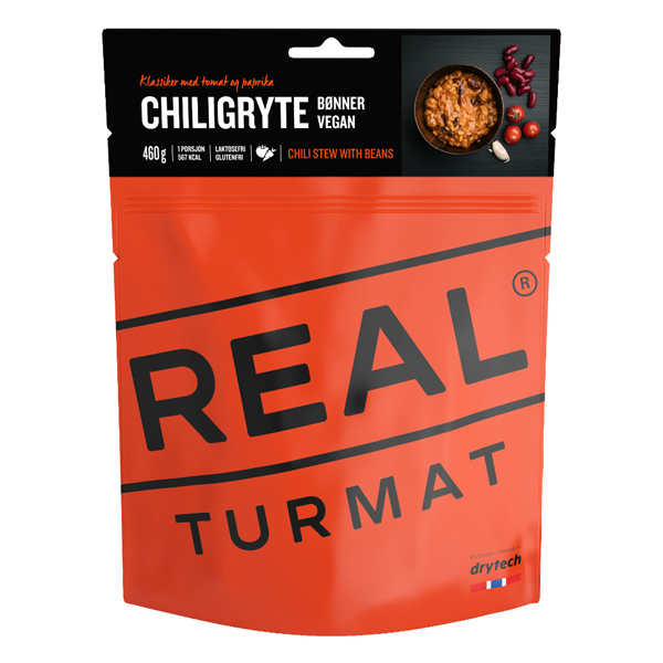 Real Turmat | Chili Stew with Beans | Frystorkad mat | 132g
