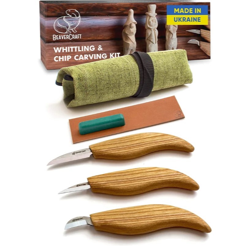 BeaverCraft Träsnidarknivset S15