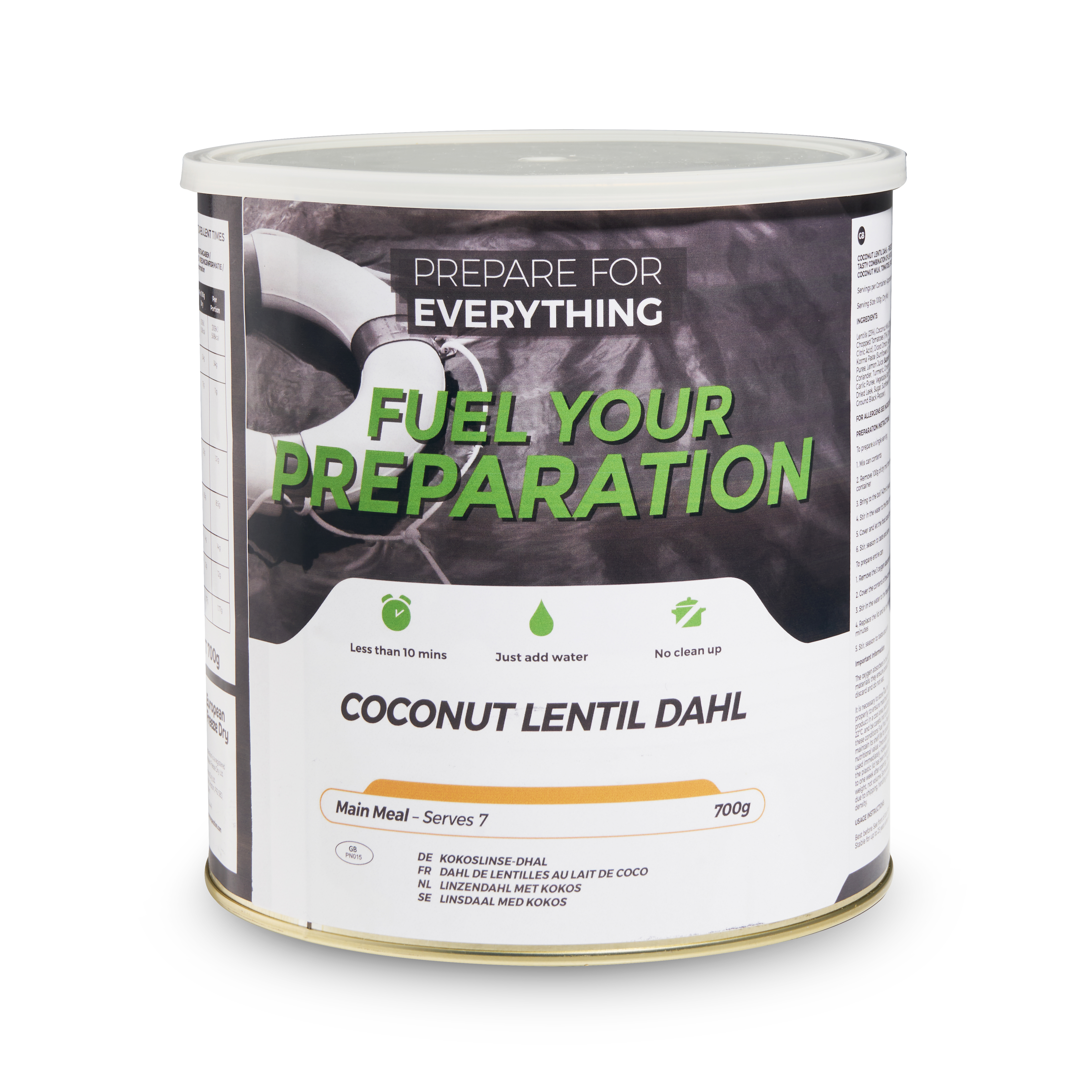 Fuel Your Preparation | Coconut Lentil Dahl | Frystorkad mat | 700g