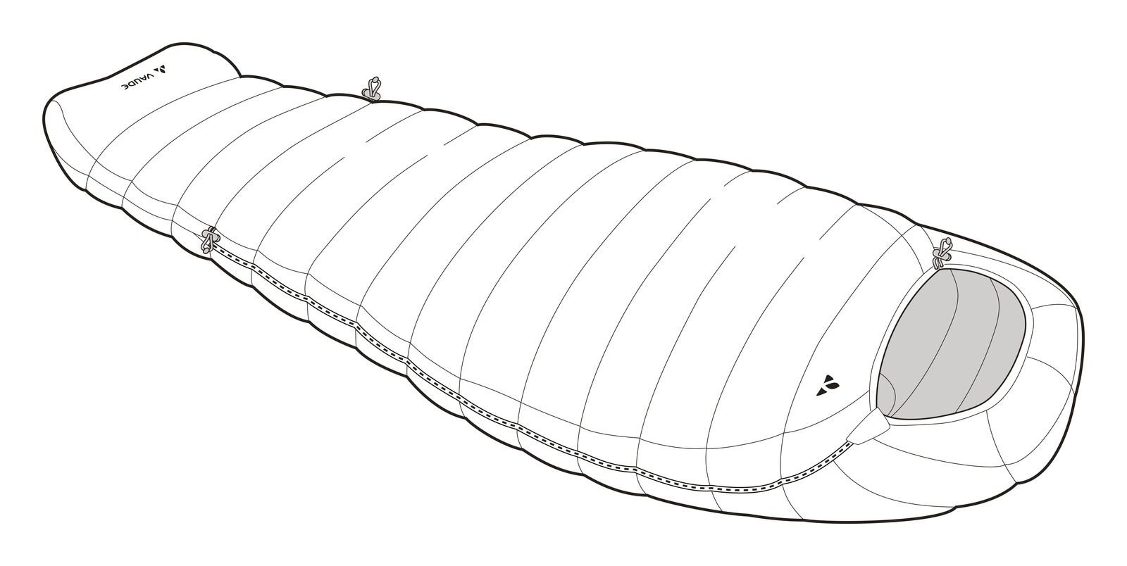 Vaude Rotstein 700 DWN - Schlafsack Frühjahr & Herbst - 2