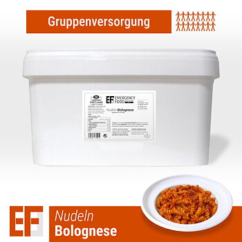 Convar Notfallnahrung | Pasta Bolognese | Gefriergetrocknete Nahrung | Mahlzeitenpaket | 3750g
