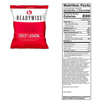 ReadyWise Entree Bucket | Frystorkad mat | Matranson | 3360g