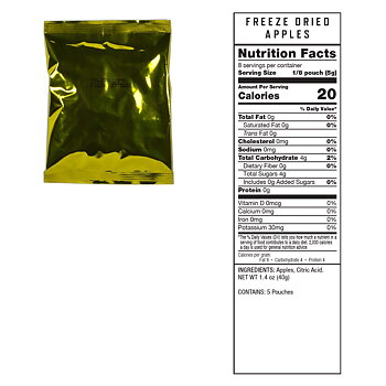 ReadyWise Freeze Dried Fruit Bucket | Frystorkad mat | Matranson | 848g