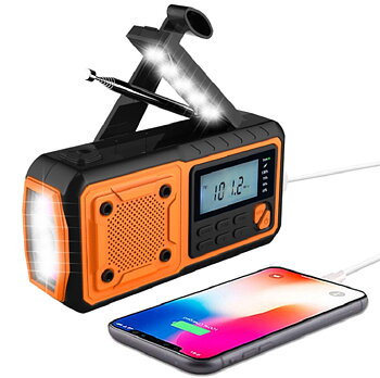 Vevradio SY-376 | Solceller | Powerbank 4000 mAh | Nödradio