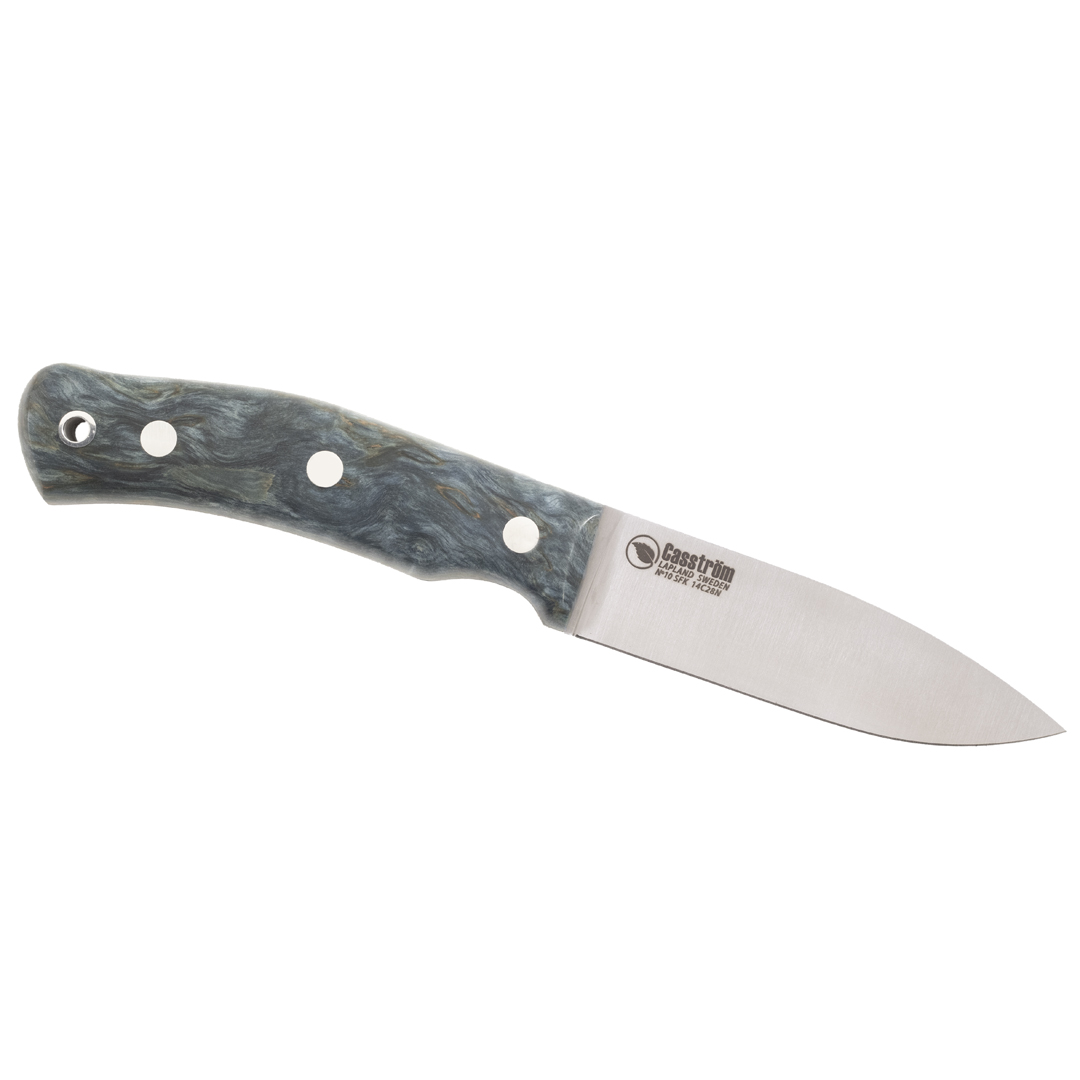 Casström No.10 Schwedischer Wald Messer, Stabilisierte masur Ozean, Rostfrei, Kydex - 2