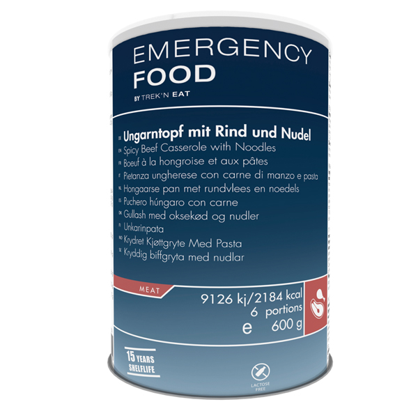 Emergency Food | Spicy beef with noodles | Frystorkad mat | 600g