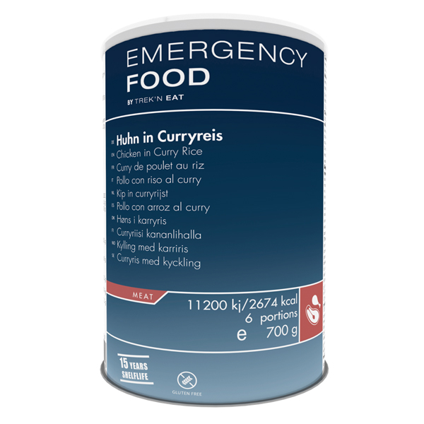 Emergency Food | Chicken in Curried Rice | Frystorkad mat | 700g
