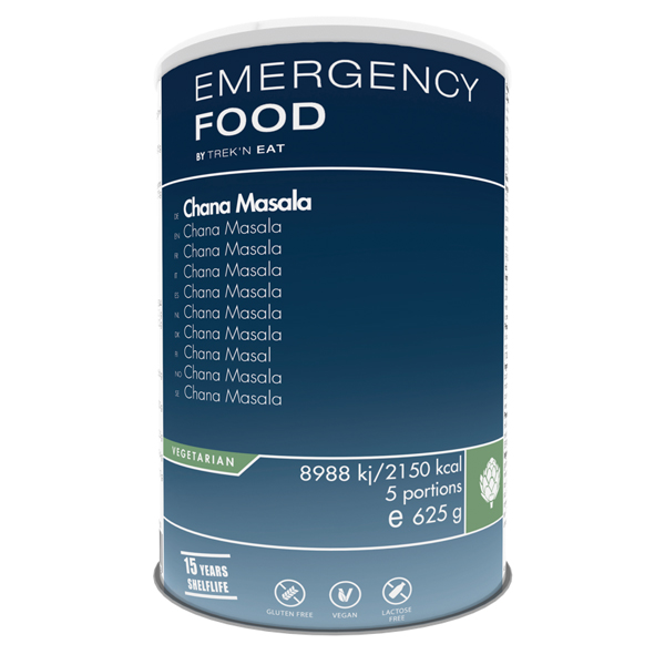 Emergency Food | Chana masala | Frystorkad mat | 625g