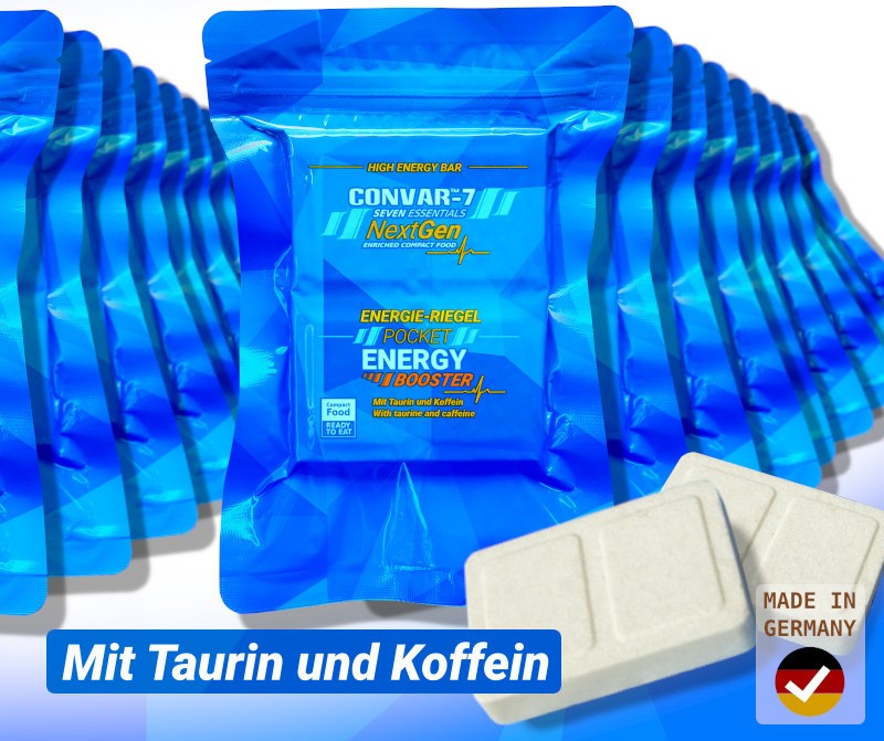 Convar Emergency Food | NextGen Energy Bar Pocket Energy Booster 10 års hållbarhet | 120g - 2