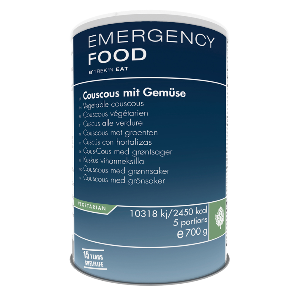 Emergency Food | Vegetable couscous| Frystorkad mat | 700g