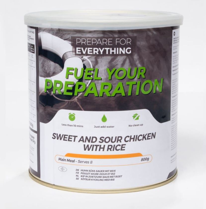 Fuel Your Preparation | Sweet and Sour chicken with rice | Frystorkad mat | 800g