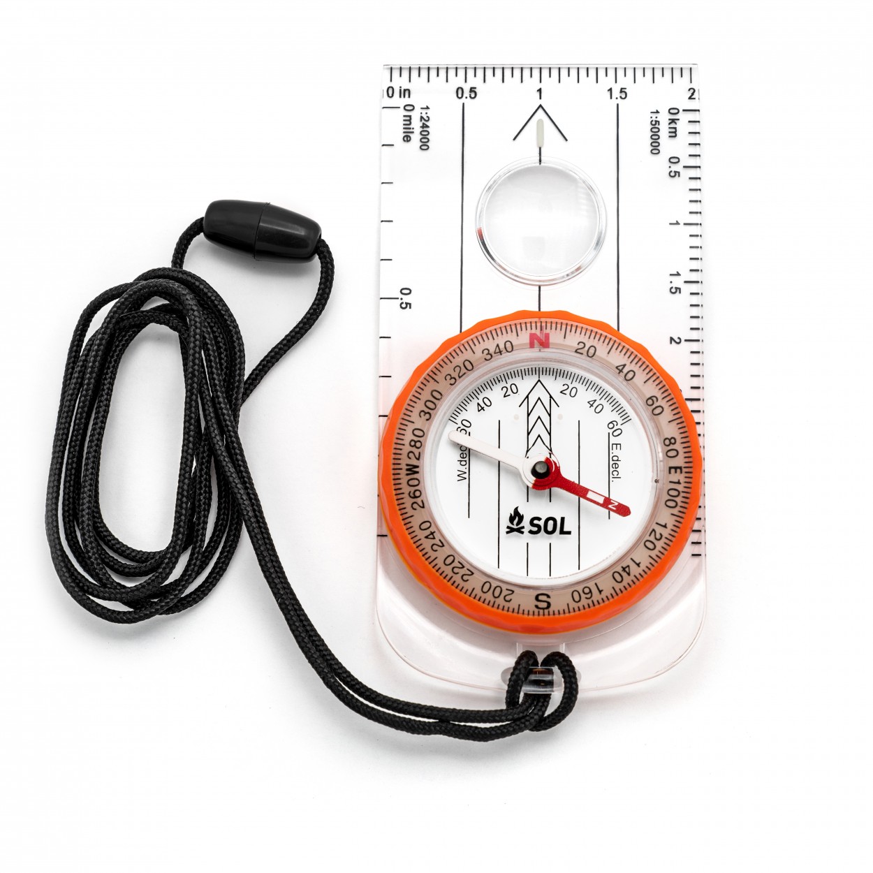 SOL Deluxe Map Compass - 4