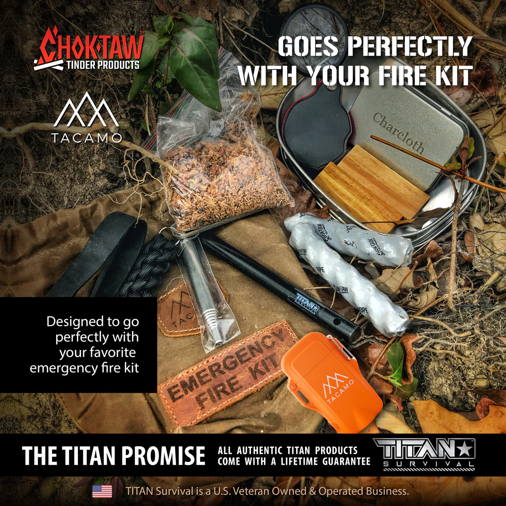 Titan Survival Choktaw Waxed Jute Rope Tinder Sticks - 6