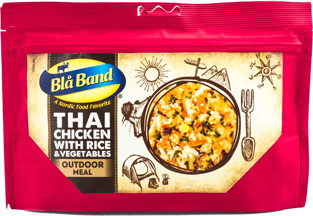 Blå Band | Thai chicken with rice & vegetables | Frystorkad mat | 139g