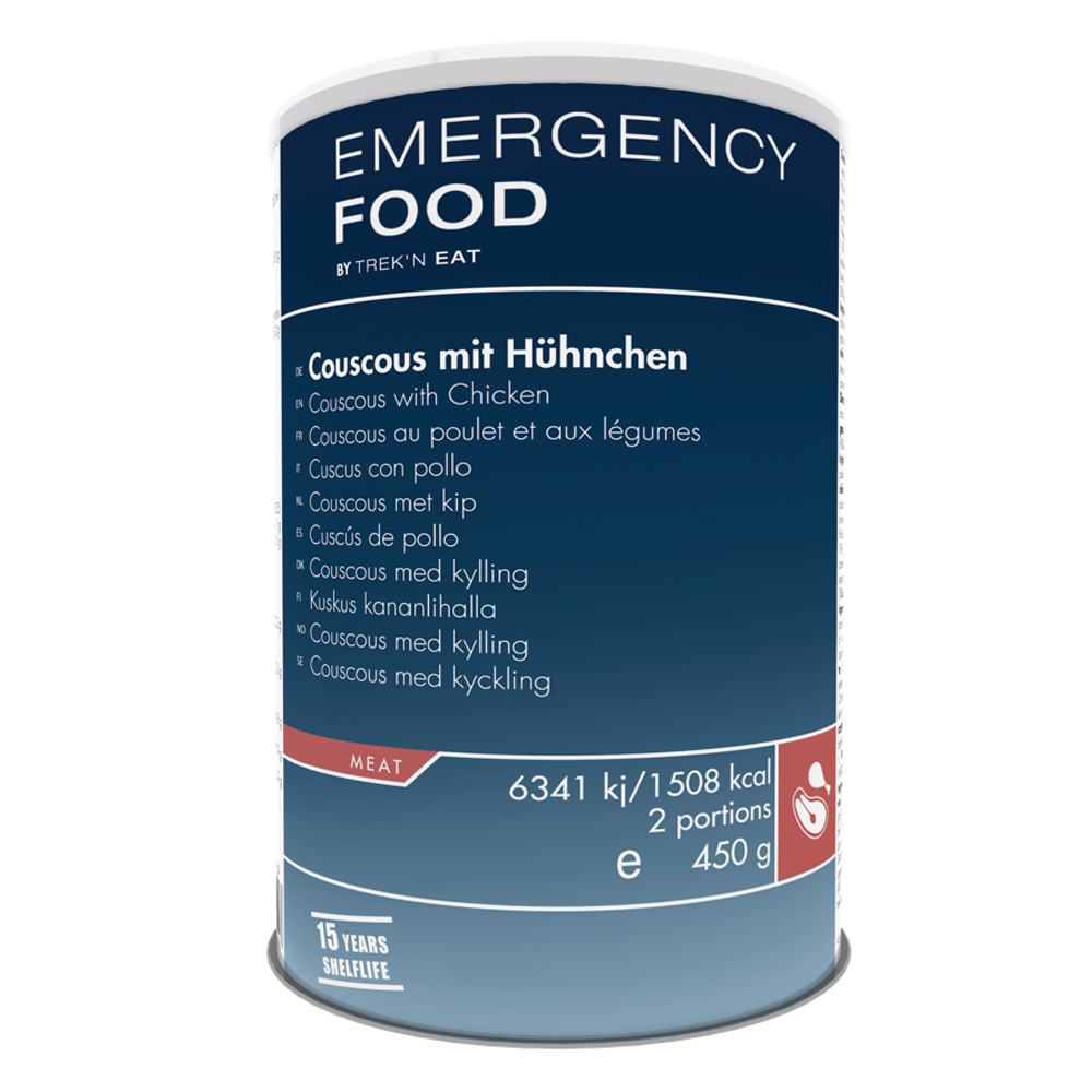 Emergency Food | Couscous with Chicken | Frystorkad mat | 450g