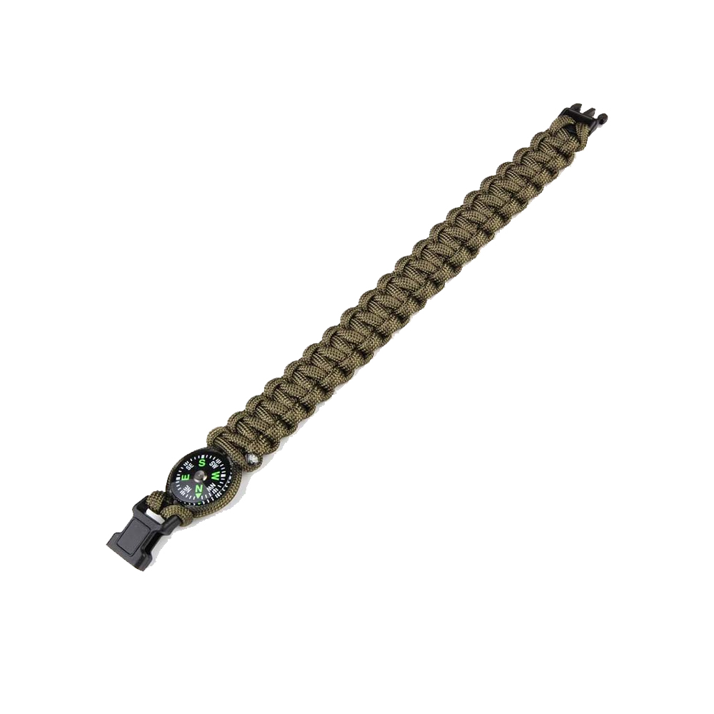 Paracord compass K2023 9 inch green