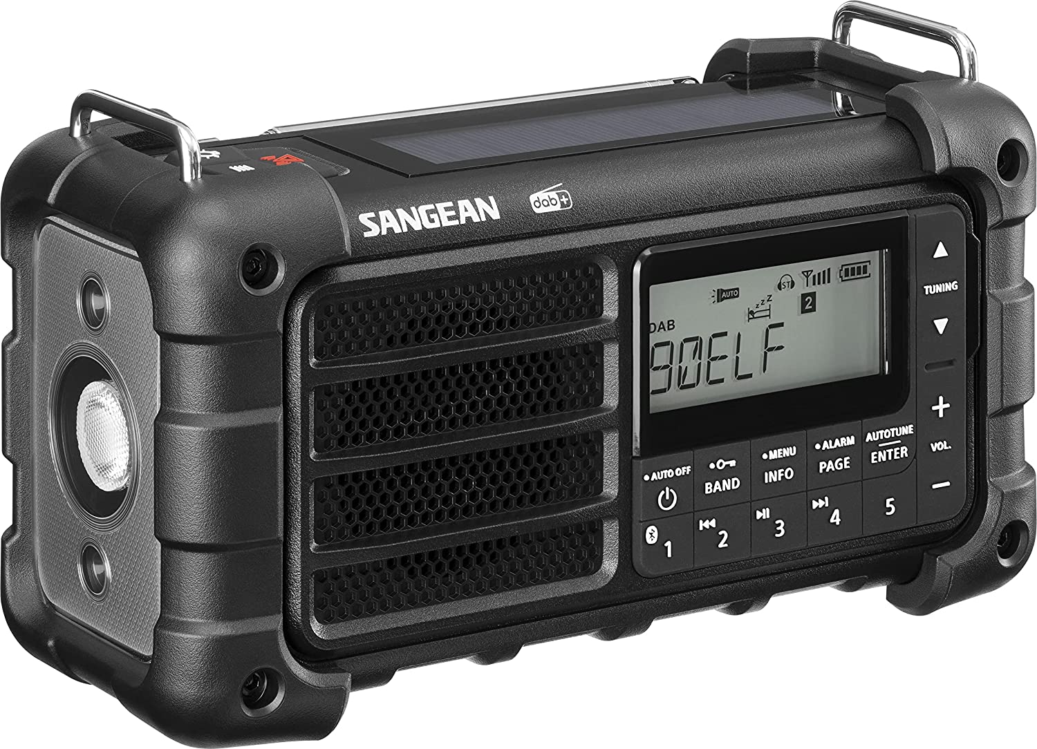 Vevradio Sangean MMR99 DAB Black | Solceller | Powerbank 2600 mAh | Nödradio - 2